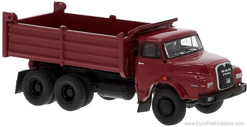 Самосвал MAN 26.280 DHAK, темно-красный, 1972, 1:87