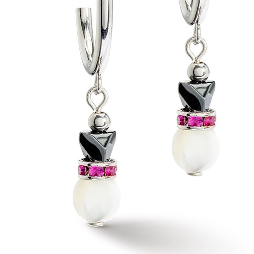 Серьги-пусеты Coeur de Lion Pink 4544/21-0400