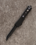 Автоматический складной нож Microtech UTX-70 Hellhound DLC Blade Signature Series 419-1DLCTS (черный-черный) фронталка/выкидуха