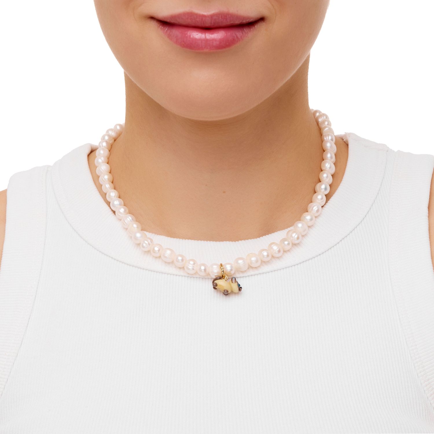 Колье Favorite Fluffy Pearl Necklace - Cat