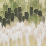 Панно декоративное с ручной росписью by feel, 140х70 см, хаки