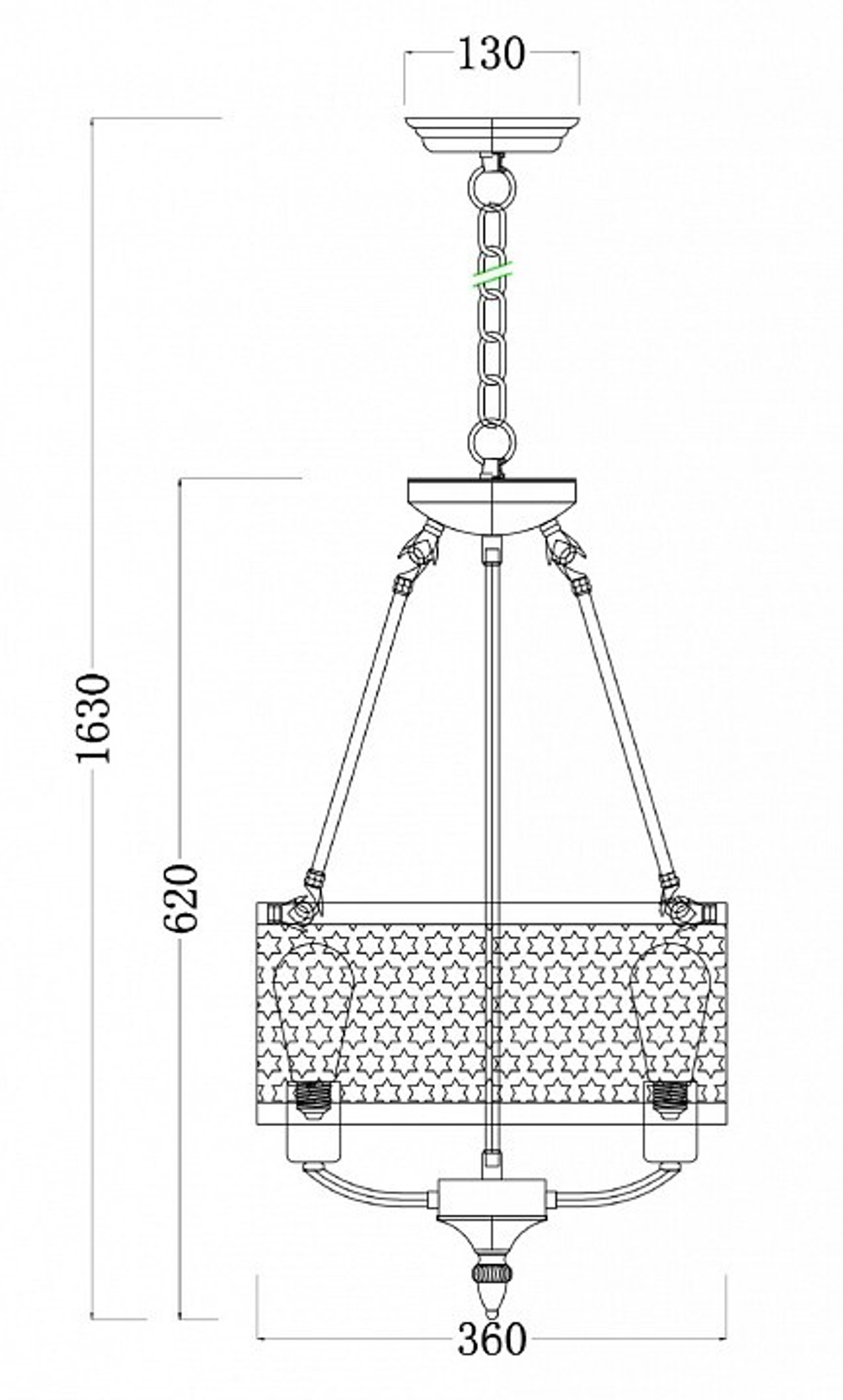 Люстра подвесная Freya FR4166-PL-03C-BL