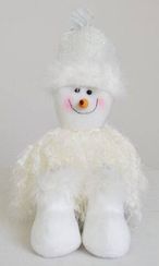 Украшение Снеговик. Мохнатый белый (21714)