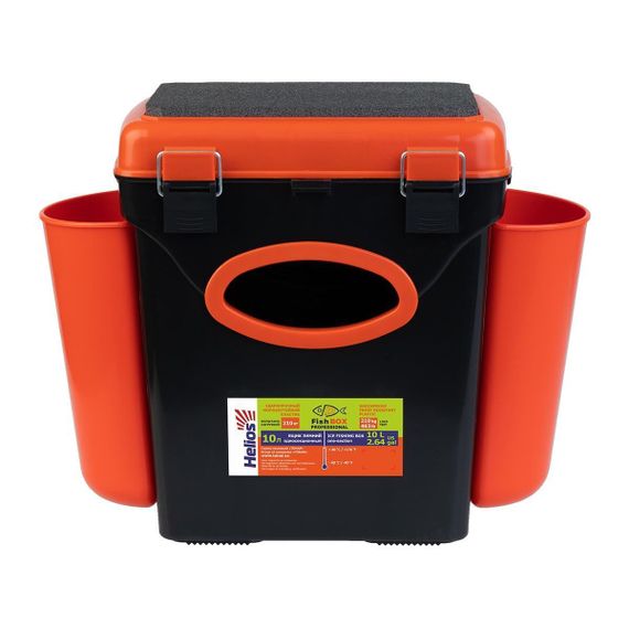 Ящик зимний Helios "FishBox" односекционный (10л) оранжевый