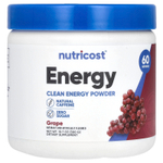 Nutricost, Energy, Clean Energy, порошок, виноград, 300 г (10,7 унции)