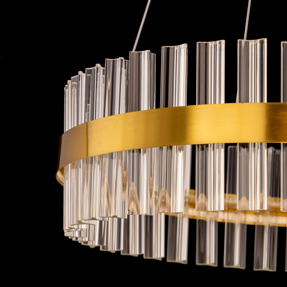 Citilux Рианна CL337053 LED Люстра хрустальная с пультом Бронза