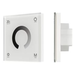 Панель SMART-P4-DIM-G-IN White (12-24V, 4x3A, Sens, 2.4G) (Arlight, IP20 Пластик, 5 лет) 034774