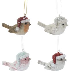 GAEM Украшение новогоднее "Птичка", L6,5 W3,5 H4,5 см, 4в.