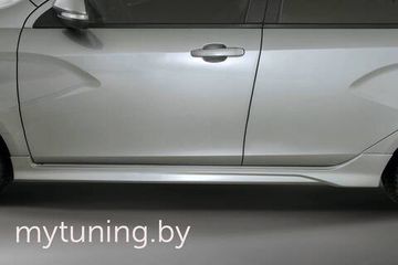 Накладки на пороги V.2 для Lada Vesta \ Vesta SW