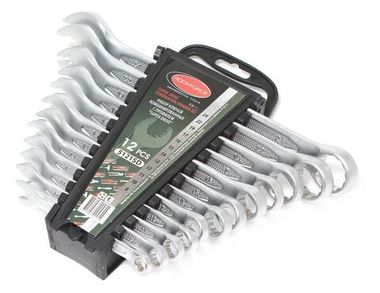 Набор ключей комбинированных с профилем ''Super Drive''12гр., 12пр. (8, 10-17, 19, 22, 24мм), в пластиковом держателе RockForce##Rock FORCE RF-5121SD