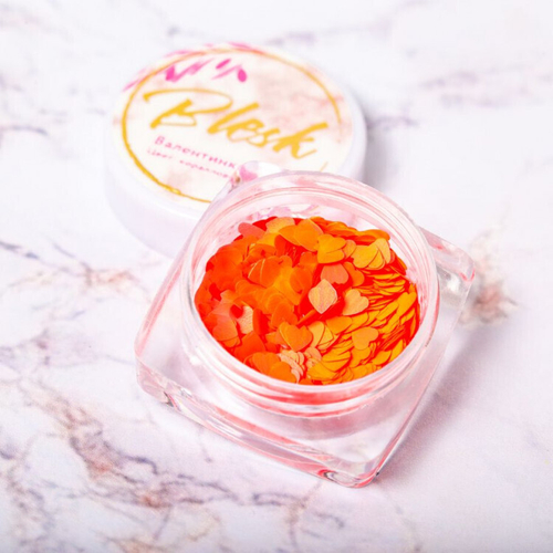 Blesk, Дизайн для ногтей "Валентинки", цвет коралловый