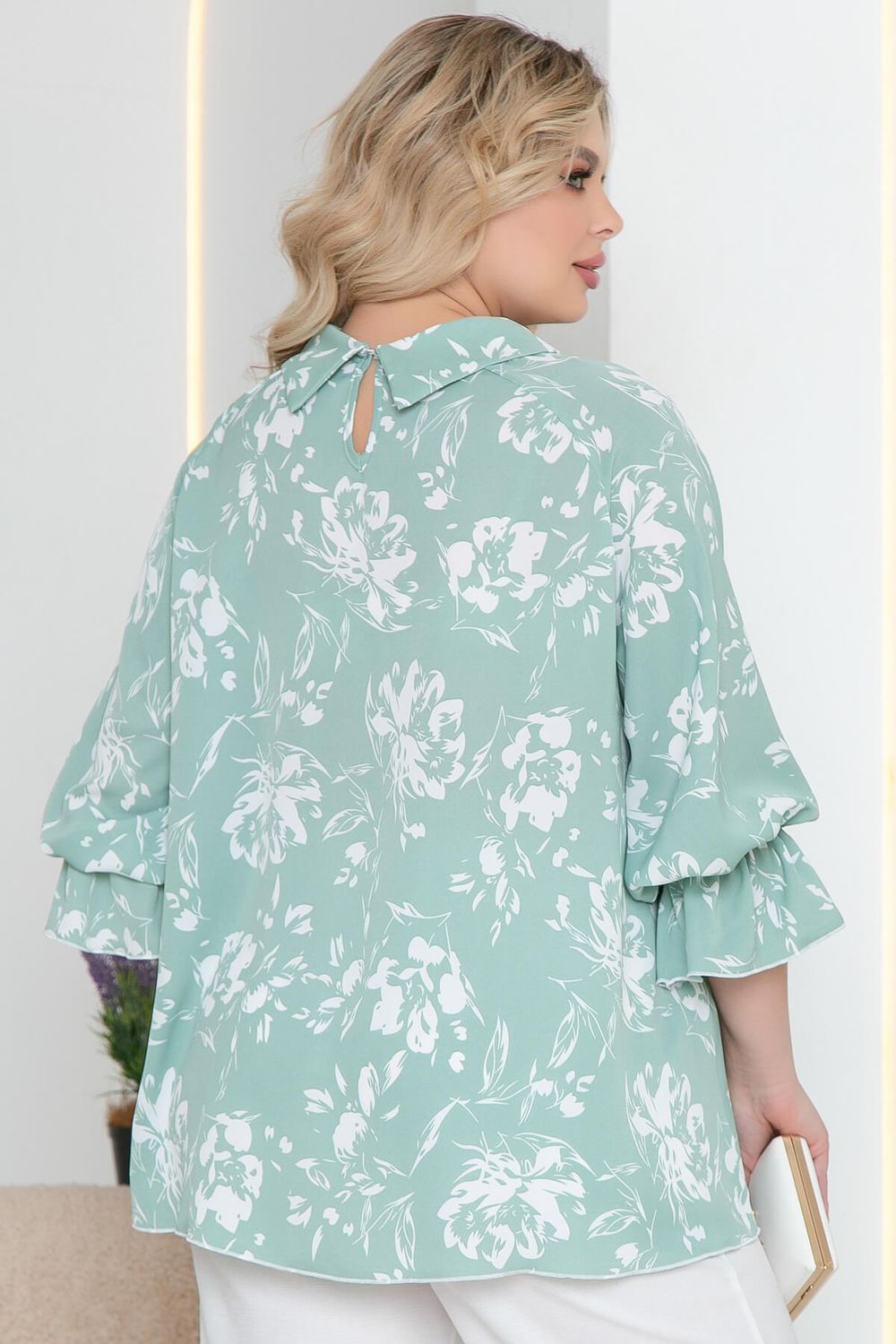 Блуза "Гелла" (мята) Б5644 LT Collection