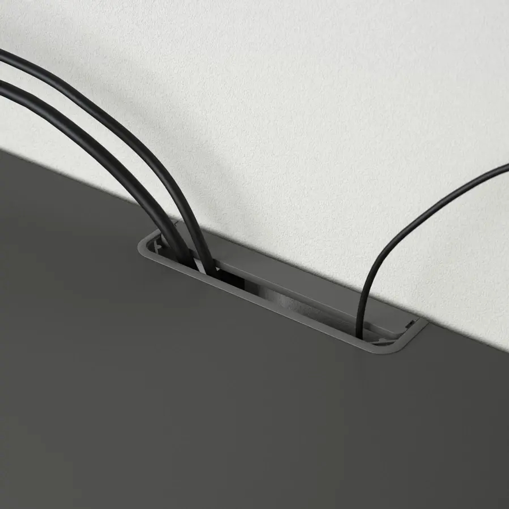 Комбинация для хранения ТВ - IKEA BESTÅ/BESTA, 231x42x240см, темно-серый, БЕСТО ИКЕА