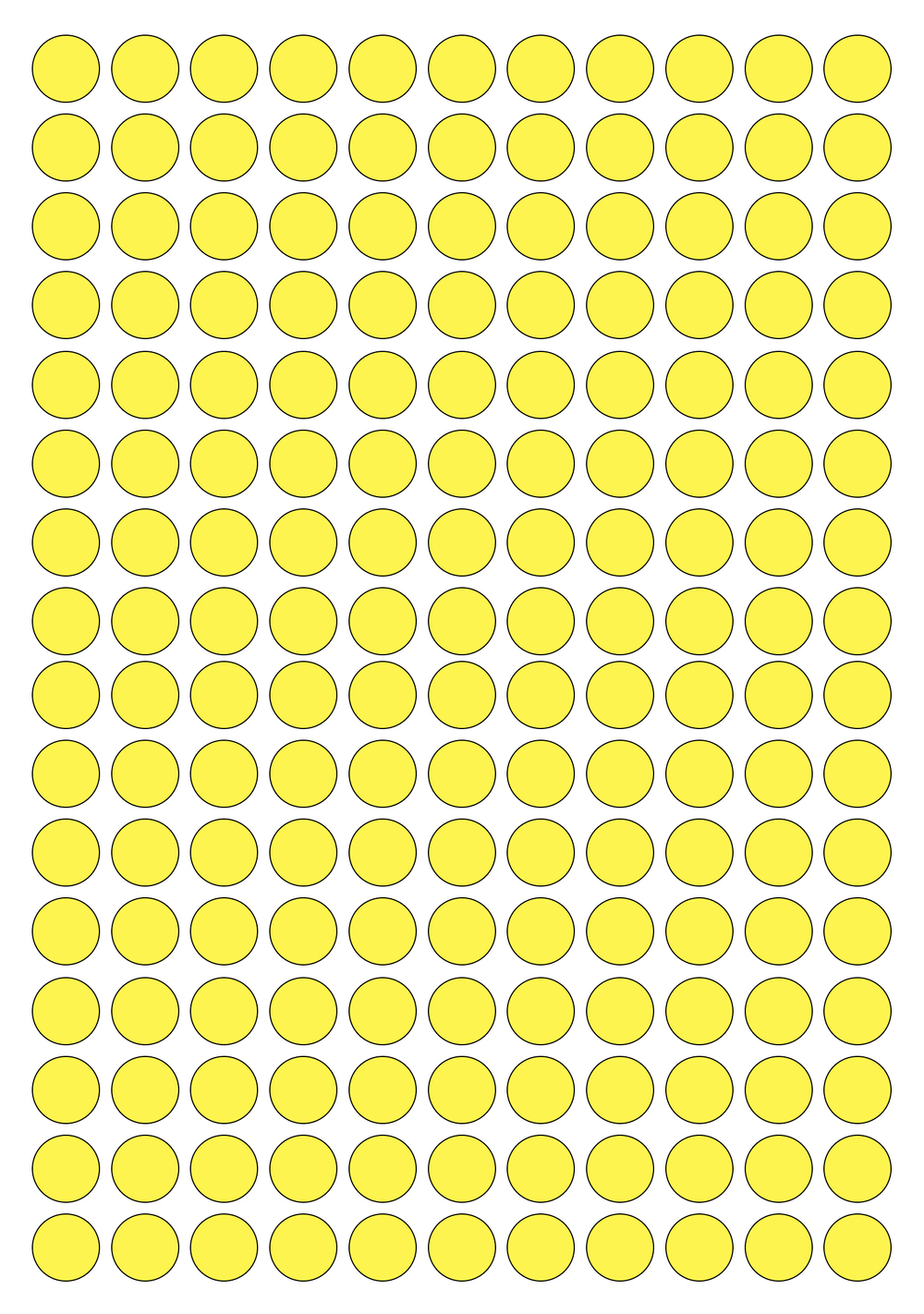 Виниловые наклейки для упаковки и маркировки Policomprint M10. 10 мм. 176 шт.