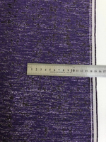 Костюмная жаккард, фиолетовый, люрекс серебро FC