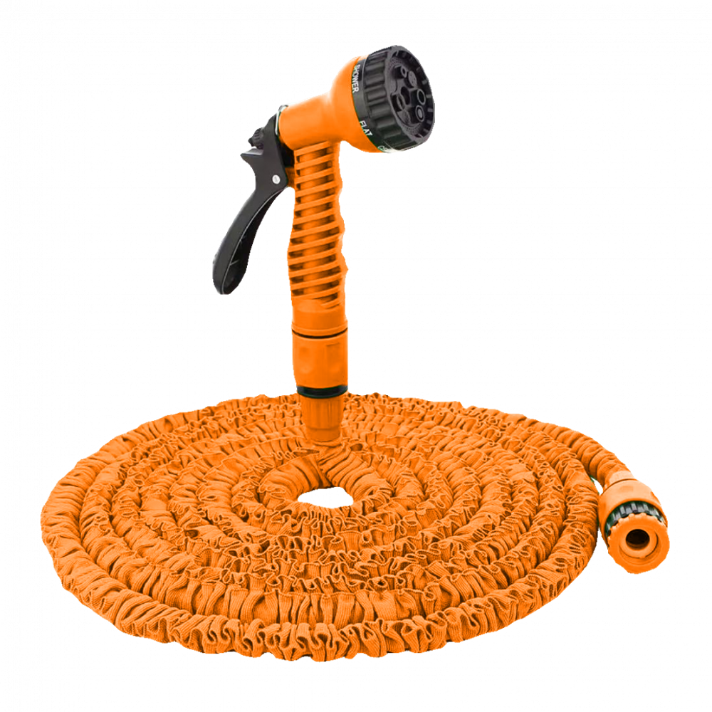 Набор для полива с растягивающимся шлангом 50м Вихрь