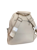 Рюкзак сумка женская из экокожи бежевая QOZA