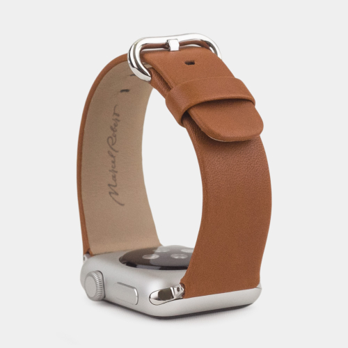 Ремешок для Apple Watch 40/41/42 mm из кожи теленка, коричневого цвета