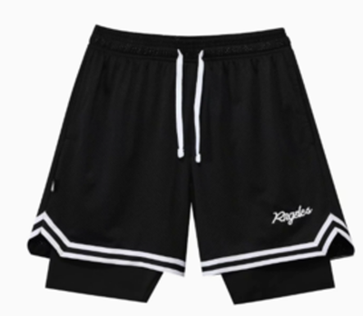 Шорты баскетбольные черные  3329#