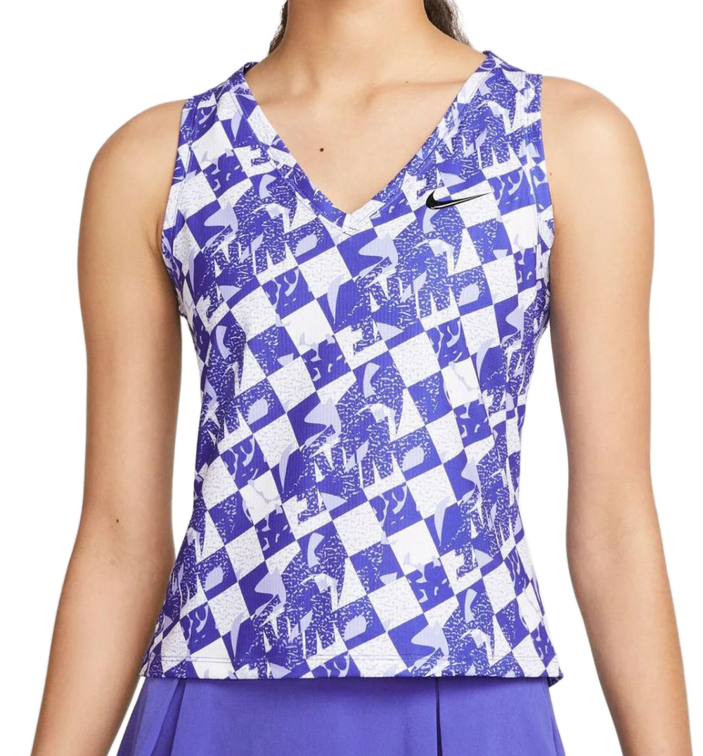 Женский топ теннисный Nike Court Dri-Fit Fall Victory Tank - Фиолетовый