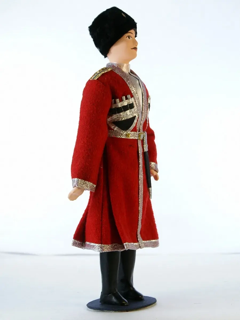 Кукла коллекционная Казак кубанский в красной черкеске