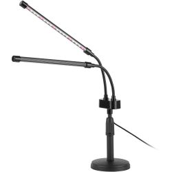 Настольный светильник для растений ЭРА FITO-20W-АLED-Ra-USB полного спектра 20 Вт черный | Интерьерные фито светильники