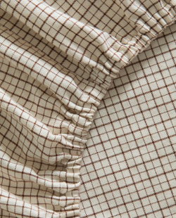 Zara Home - Простыня фланелевые клетчатые брюки, экрю, 160х200х30 см