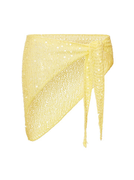 Вязаный платок limoncello желтый