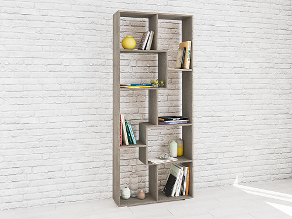 Стеллаж Ромео-8, ясень анкор темный