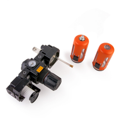 WDK-70230 Блок подготовки воздуха 3/8" с влагоотделителем, лубрикатором, регулятором и манометром