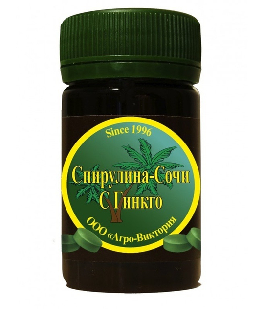 СПИРУЛИНА СОЧИ С ГИНКГО 90 ТАБЛ