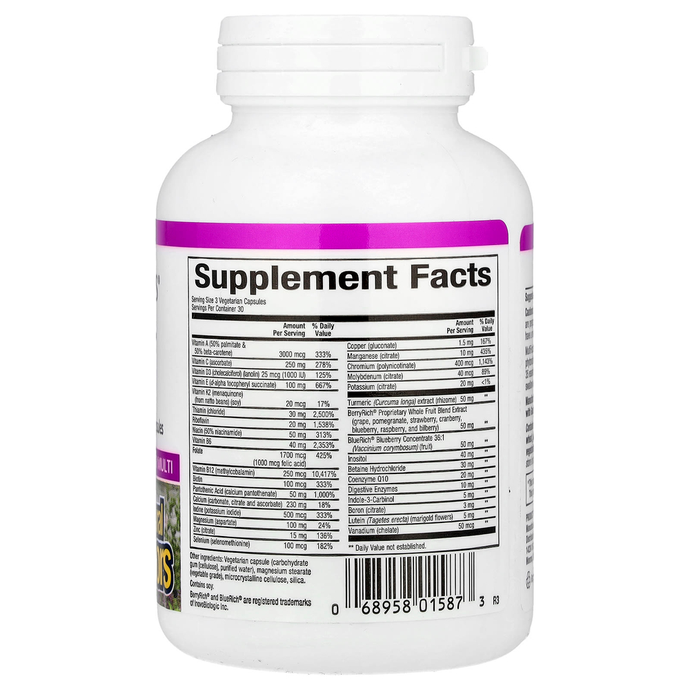 Natural Factors, MultiFactors® для женщин старше 50 лет, 90 вегетарианских капсул