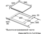 Варочная панель MAUNFELD CVCE594PBK электрическая