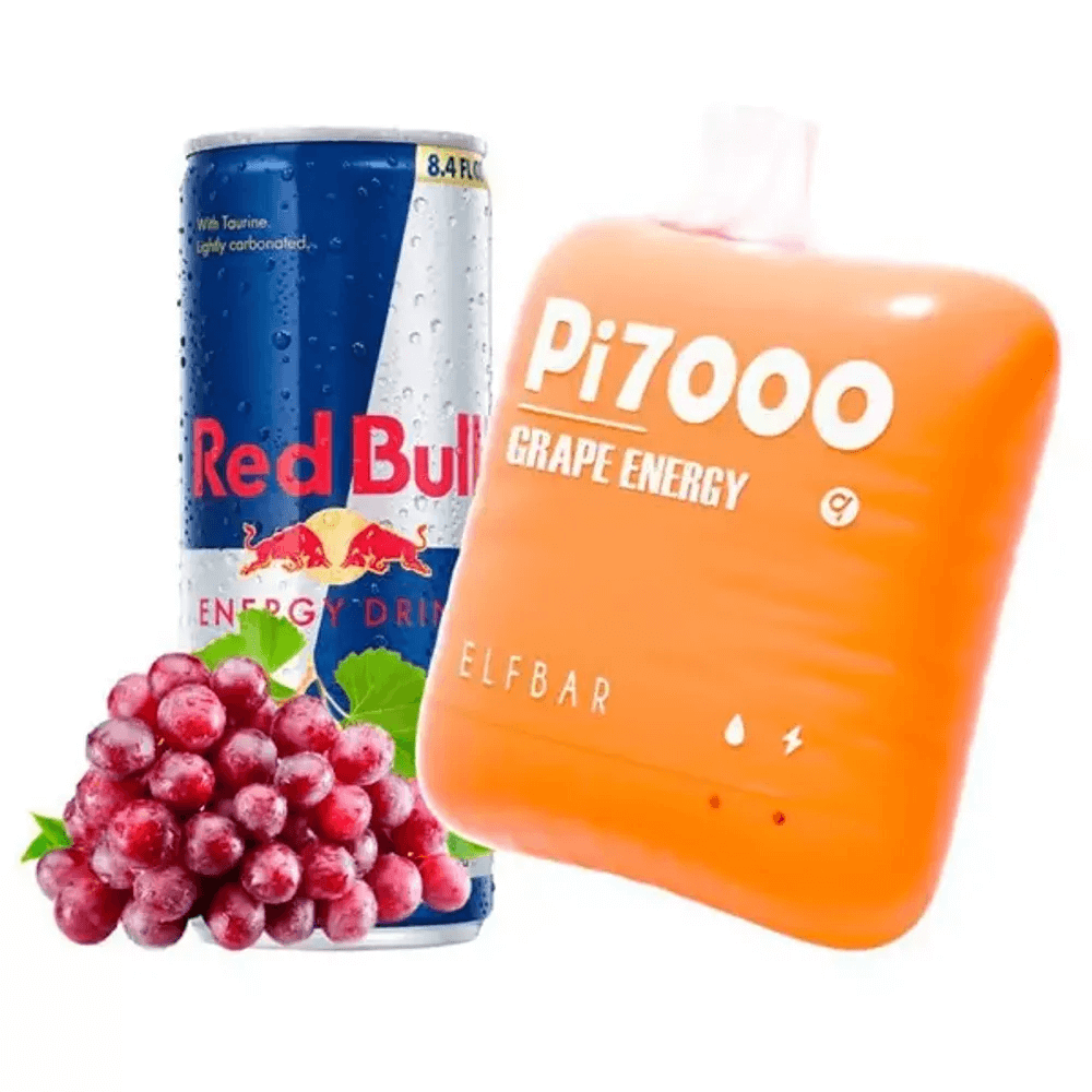 Одноразовая электронная сигарета Elf Bar Pi 7000 - Grape Energy (Виноградный Энергетик) 7000 затяжек