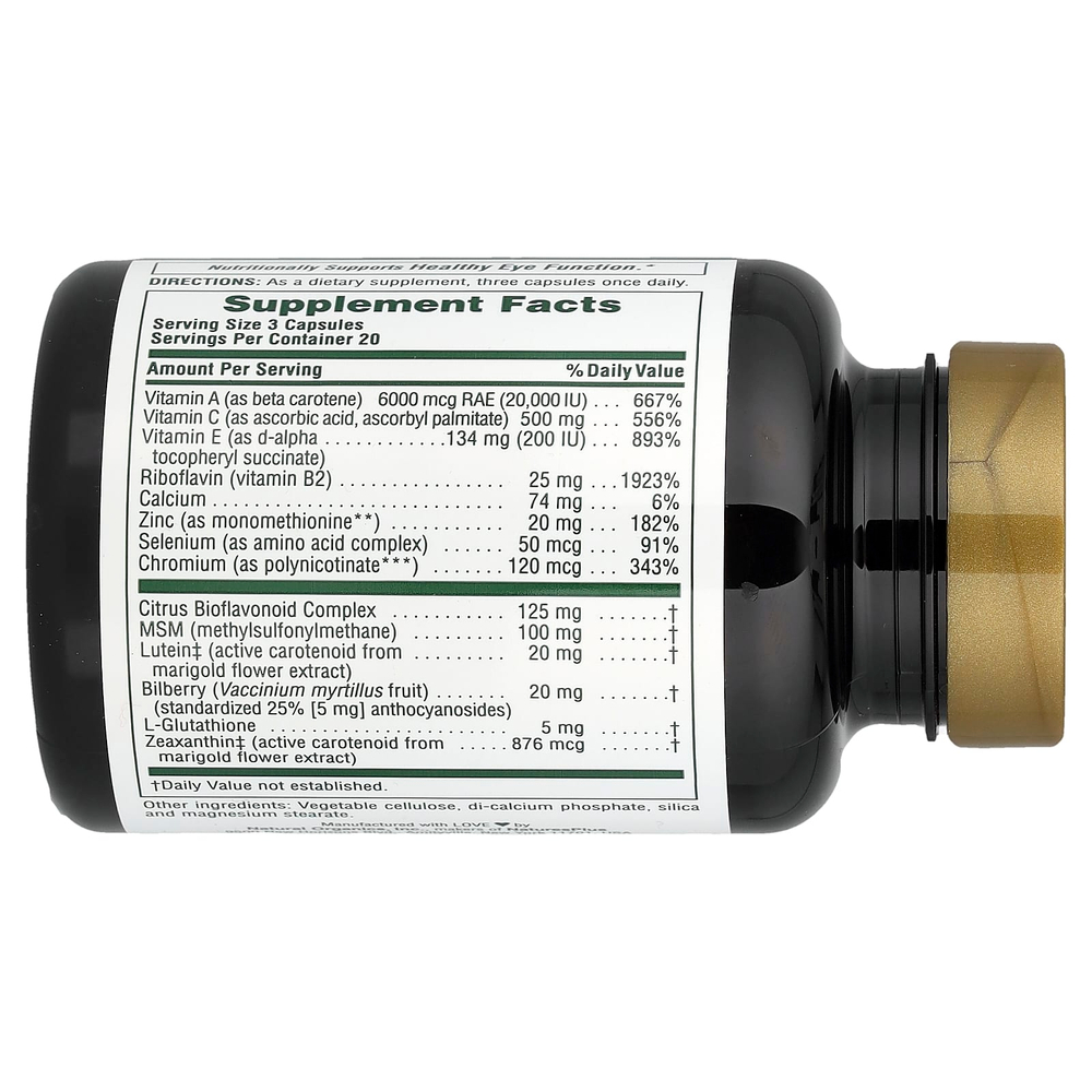 NaturesPlus, Advanced Therapeutics, RX-Eye®, лютеин, 60 капсул