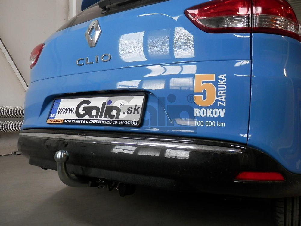 Оцинкованный фаркоп на Renault Clio GrandTour III универсал 2008-2013, Clio GrandTour IV универсал 2008-2013 (без электрики), Galia R085A