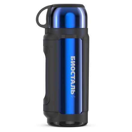 Термос универсальный (для еды и напитков) Biostal Авто (1,7 литра), синий