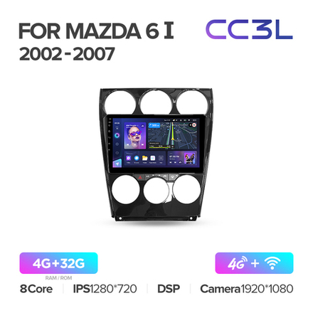 Teyes CC3L 9"для Mazda 6, Atenza 2002-2007