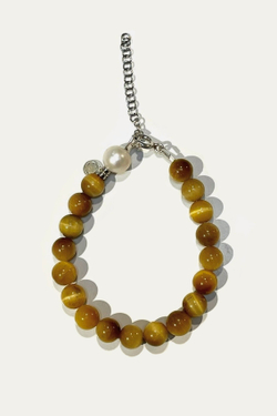 Браслет HONEY COMB из медового тигрового глаза