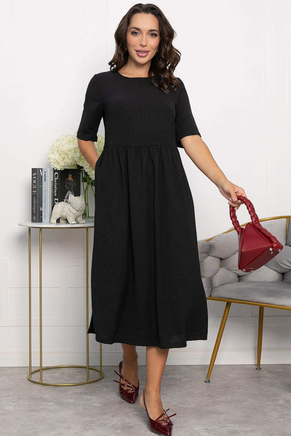 Платье Беннет (черное) П14066-25М LT Collection