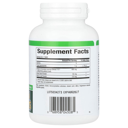 Natural Factors, DGL, глицирризинат солодки (экстракт корня), 90 жевательных таблеток