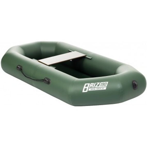 Лодка Тонар Бриз 190 (гребки + жесткое сиденье) зеленый