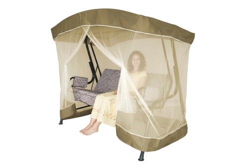 Качели садовые 3-х местные Ирис с москитной сеткой арт.GS1447 "Garden story"