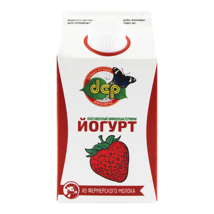 Йогурт Деп Клубника 2,5% 500 гр