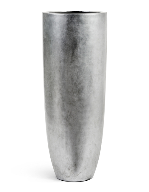 Кашпо TREEZ Effectory Metal Высокий конус Giant Серебро в-120, д-46 см 1/1 41.3319-04-021-SLV-120