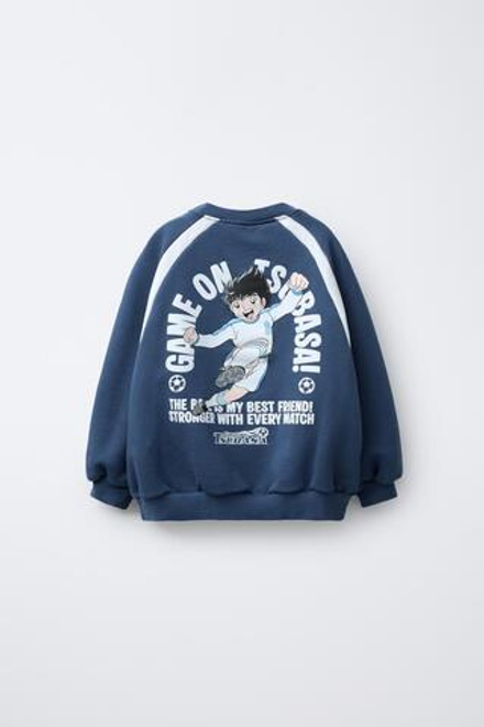 ZARA ТОЛСТОВКА OLIVER Y BENJI © CAMPEONES, СИНИЙ/БЕЛЫЙ