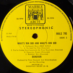 Donovan ‎– What's Bin Did And What's Bin Hid (Англия 1969г.)