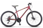 Велосипед STELS Navigator 590 MD 26 K010 (LU089777* LU094325), рама 18", бордовый/салатовый