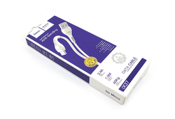 Кабель USB - микро USB HOCO X37 Cool power, 1м, 2.1A, белый