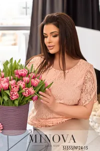Блуза 24-15-персиковый Minova